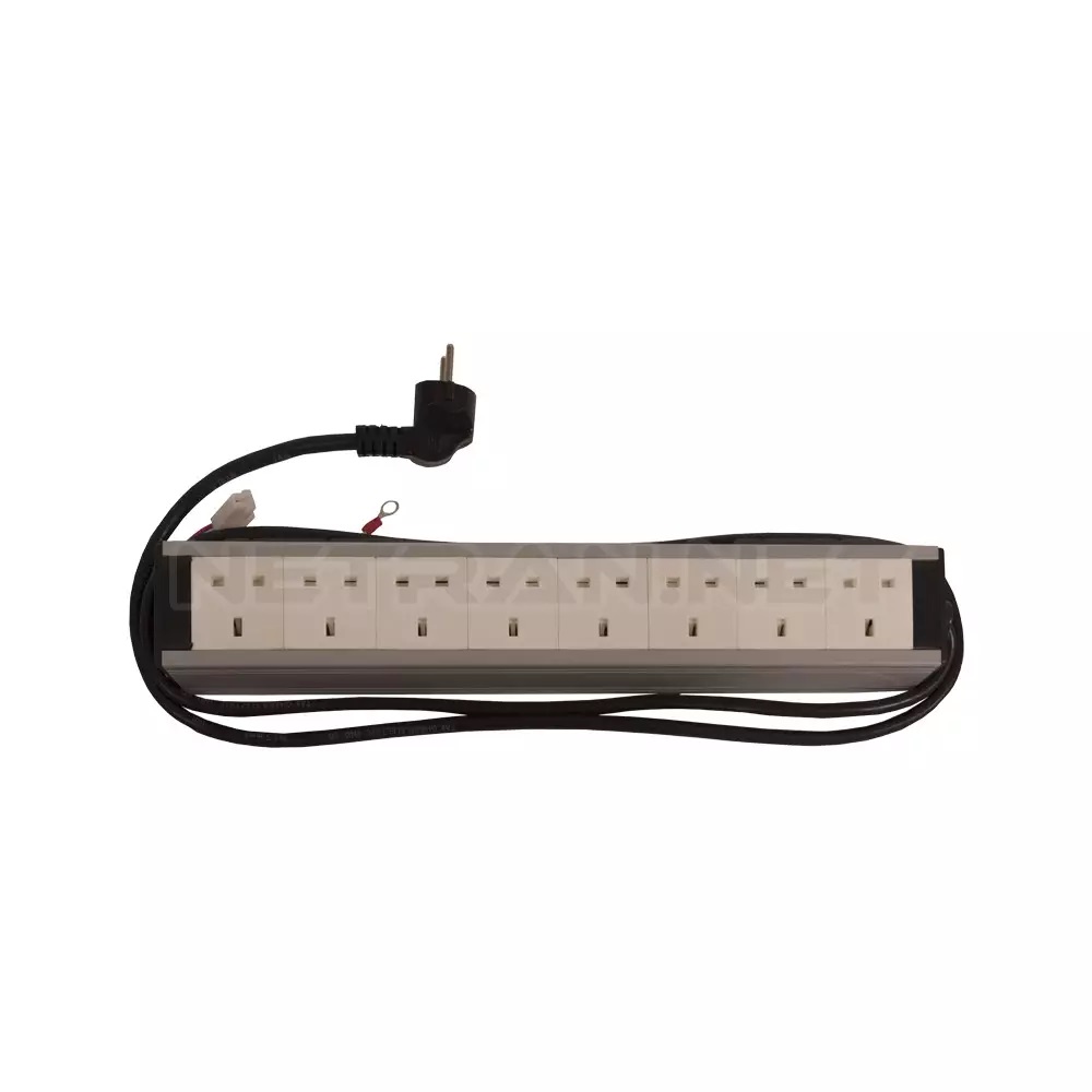 لیست قیمت و خرید پاور ماژول MK (پریز انگلیسی ) 8 پورت HPI - اچ پی آی | نت ران